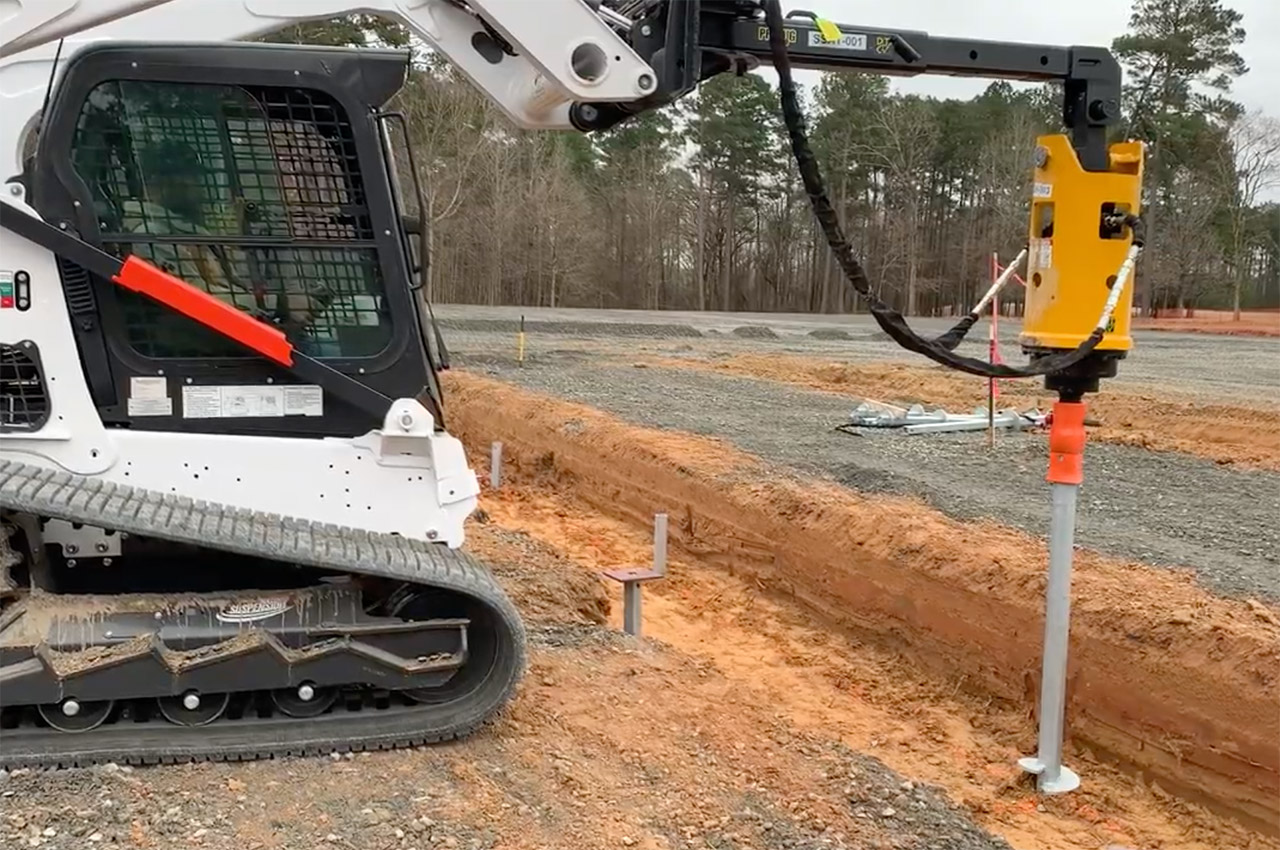 Installation torque is often recorded during helical pile installation as part of quality control. However, torque readings should be used within the limits of the approved design, soil conditions, equipment calibration, and any required load testing. Photo Credit: Elite Helical